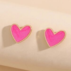 Heart 14k gold Plated earrings